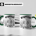 Axolotl Tasse My Happy Place Lustiger Spruch für Lurch & Amp – Grün [farbe:grün]