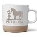 Pferdeliebe Tasse mit Mädchen & Pferd Motiv Kaffeetasse Geschenk für Reiterin Reitermädchen Becher Pferdesport Zubehör Stallbecher Personalisiert