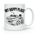 Motorboot Tasse My Happy Place für Skipper & Bootsbesitzer S – Weiß [farbe:weiß]