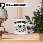 Motorboot Tasse My Happy Place für Skipper & Bootsbesitzer S – Blau [farbe:blau]