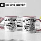 Motorboot Tasse My Happy Place für Skipper & Bootsbesitzer S – Rosa [farbe:rosa]