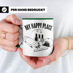 Nageldesignerin Tasse My Happy Place Spruch Nagelstudio Deko – Grün [farbe:grün]
