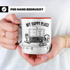 Amateurfunk Tasse My Happy Place Spruch Geschenk für Funkama – Rot [farbe:rot]