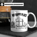 3D Drucker Tasse My Happy Place Spruch Geschenk für Maker &  – Weiß [farbe:weiß]