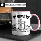 3D Drucker Tasse My Happy Place Spruch Geschenk für Maker &  – Rosa [farbe:rosa]