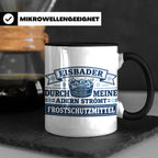 Eisbader Tasse Frostschutzmittel Spruch | Geschenk für Winte – Schwarz [farbe:schwarz]