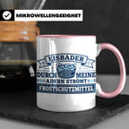Eisbader Tasse Frostschutzmittel Spruch | Geschenk für Winte – Rosa [farbe:rosa]