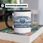 Eisbader Tasse Frostschutzmittel Spruch | Geschenk für Winte – Schwarz [farbe:schwarz]
