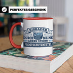 Eisbader Tasse Frostschutzmittel Spruch | Geschenk für Winte – Rot [farbe:rot]