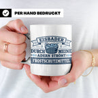 Eisbader Tasse Frostschutzmittel Spruch | Geschenk für Winte – Weiß [farbe:weiß]