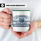 Eisbader Tasse Frostschutzmittel Spruch | Geschenk für Winte – Grün [farbe:grün]