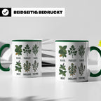 Kräutertasse mit Küchenkräuter Motiv für Gärtner & Koch, Bot – Grün [farbe:grün]
