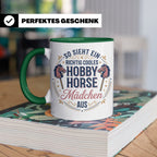 Hobby Horse Mädchen Tasse Spruch So sieht ein cooles Mädchen – Grün [farbe:grün]