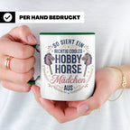 Hobby Horse Mädchen Tasse Spruch So sieht ein cooles Mädchen – Grün [farbe:grün]