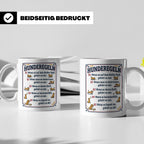 Hunderegeln Tasse mit lustigem Spruch für Hundebesitzer, Her – Weiß [farbe:weiß]