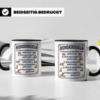 Hunderegeln Tasse mit lustigem Spruch für Hundebesitzer, Her – Schwarz [farbe:schwarz]