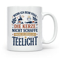 Yoga Tasse lustiger Spruch Kerze Teelicht Kaffeetasse für Yo – Weiß [farbe:weiß]