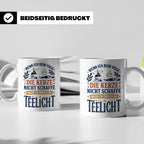 Yoga Tasse lustiger Spruch Kerze Teelicht Kaffeetasse für Yo – Weiß [farbe:weiß]