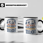 Yoga Tasse lustiger Spruch Kerze Teelicht Kaffeetasse für Yo – Schwarz [farbe:schwarz]