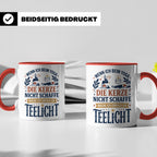 Yoga Tasse lustiger Spruch Kerze Teelicht Kaffeetasse für Yo – Rot [farbe:rot]