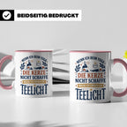Yoga Tasse lustiger Spruch Kerze Teelicht Kaffeetasse für Yo – Rosa [farbe:rosa]