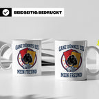 Schiedsrichter Tasse mit Spruch Ganz dünnes Eis mein Freund  – Weiß [farbe:weiß]