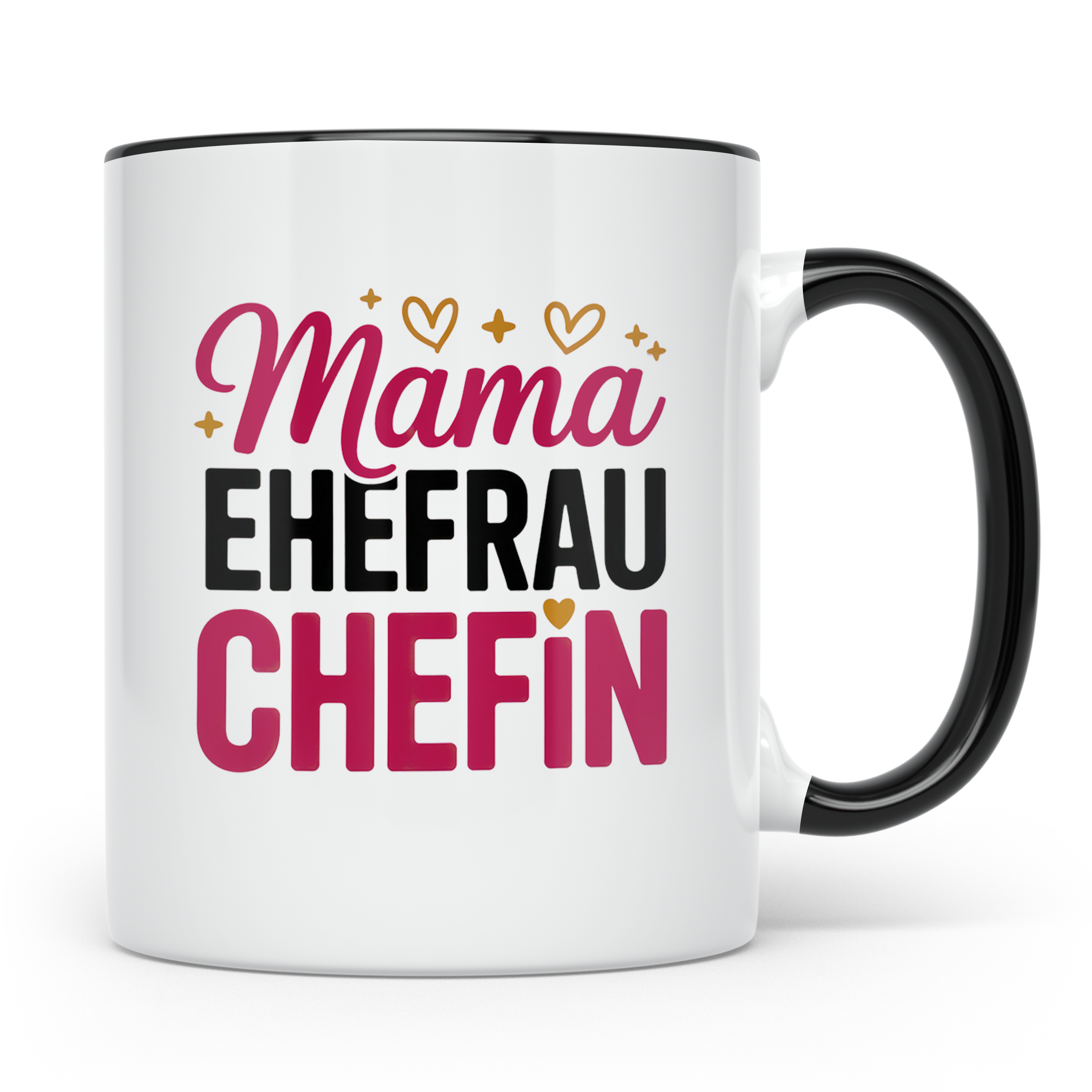 Mama Ehefrau Chefin Tasse - Muttertag Geschenkidee für Power – Schwarz [farbe:schwarz]