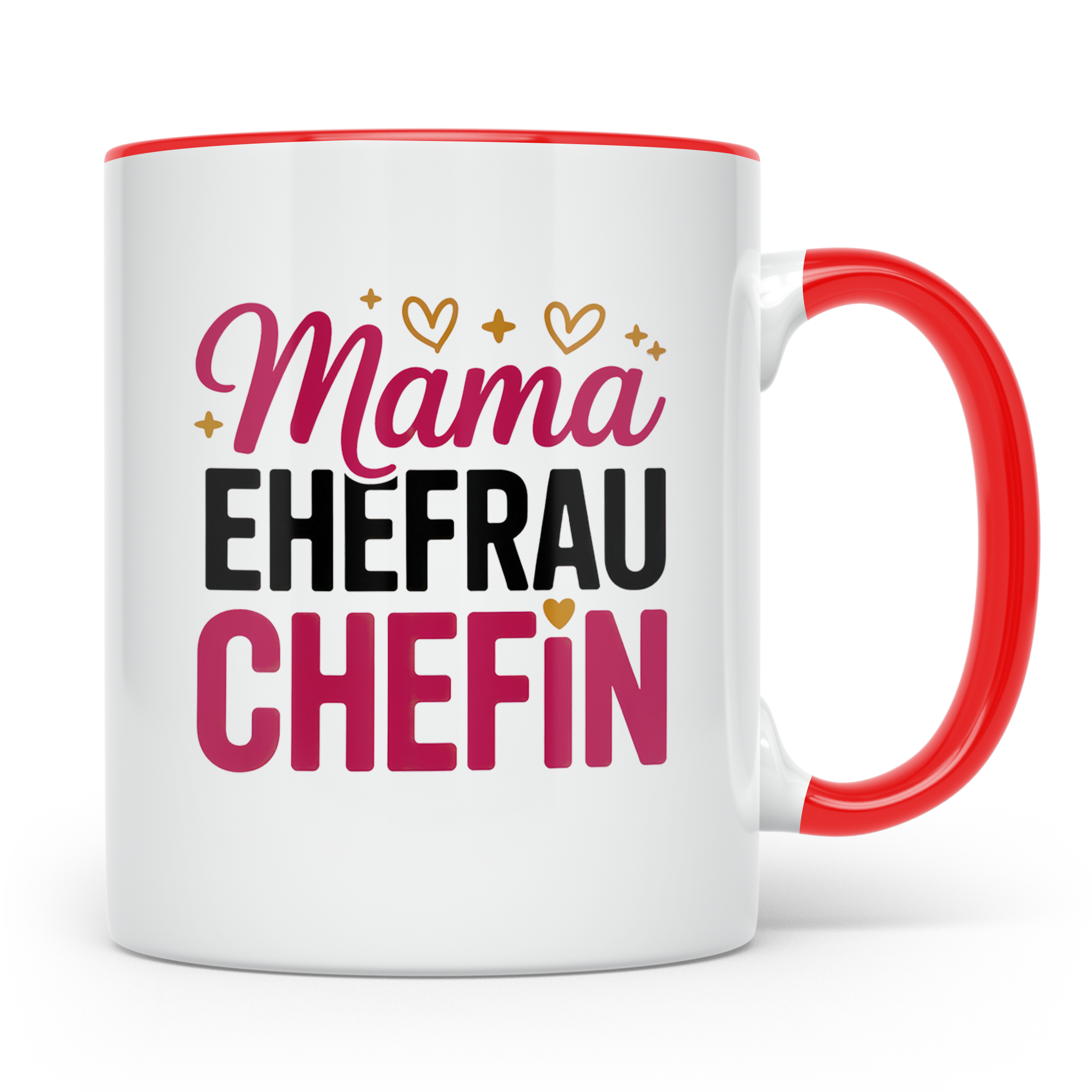 Mama Ehefrau Chefin Tasse - Muttertag Geschenkidee für Power – Rot [farbe:rot]