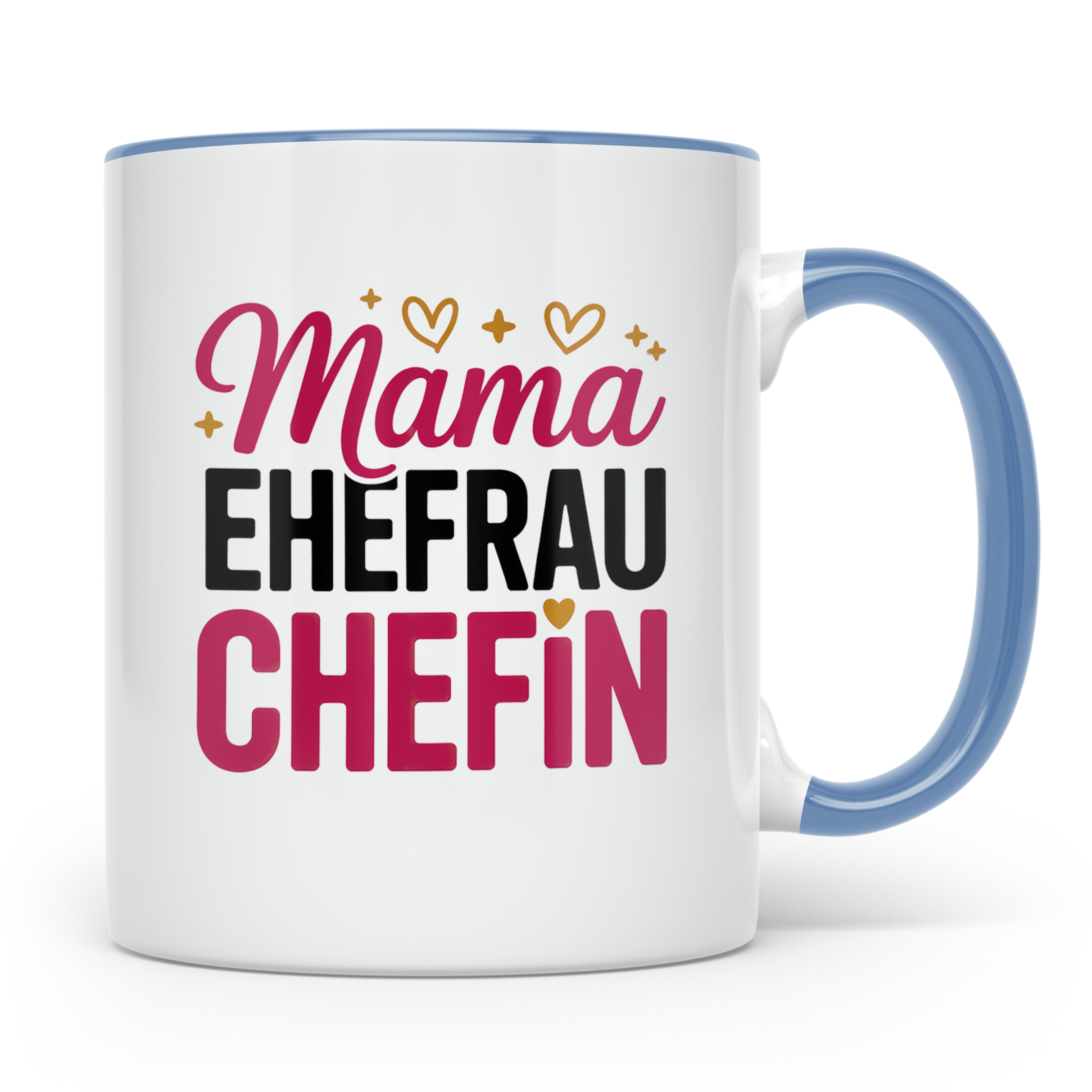 Mama Ehefrau Chefin Tasse - Muttertag Geschenkidee für Power – Blau [farbe:blau]