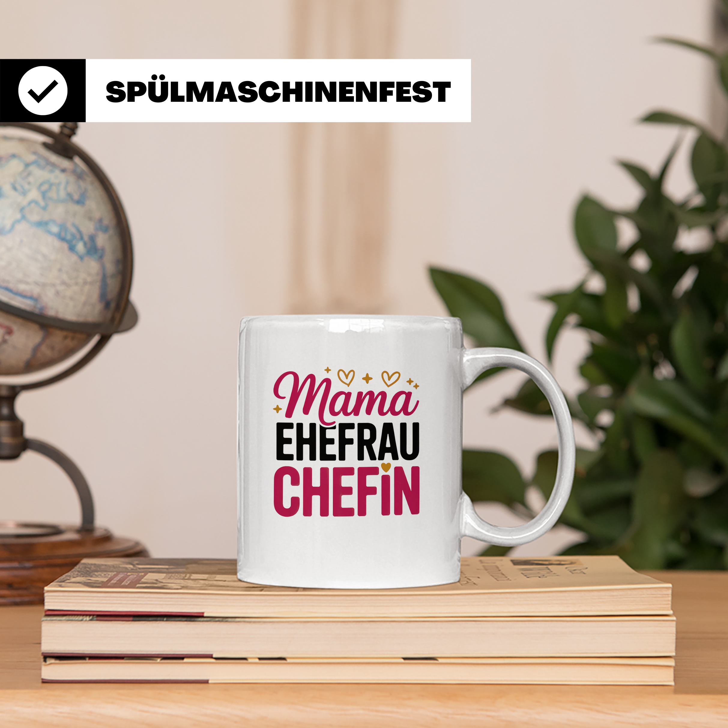 Mama Ehefrau Chefin Tasse - Muttertag Geschenkidee für Power – Weiß [farbe:weiß]