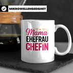 Mama Ehefrau Chefin Tasse - Muttertag Geschenkidee für Power – Weiß [farbe:weiß]