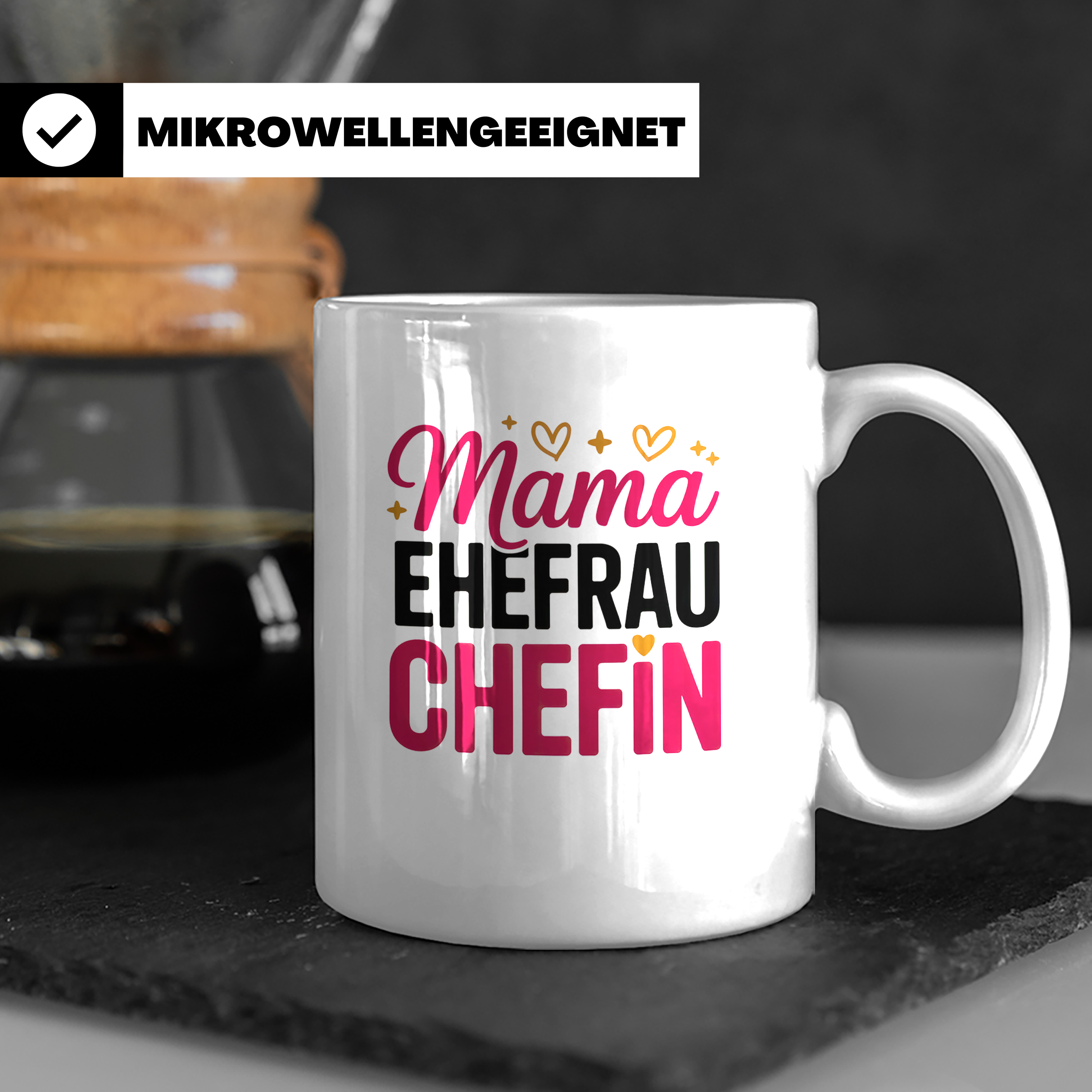 Mama Ehefrau Chefin Tasse - Muttertag Geschenkidee für Power – Weiß [farbe:weiß]