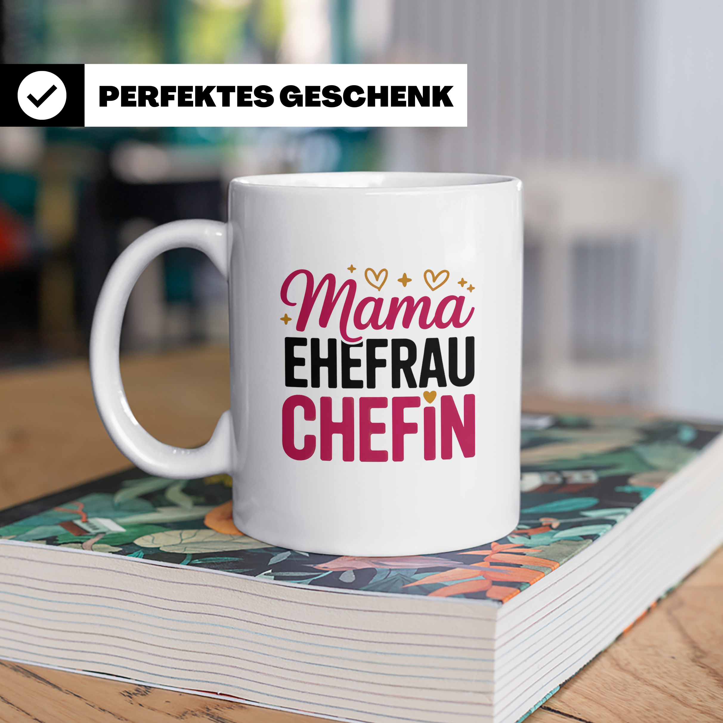 Mama Ehefrau Chefin Tasse - Muttertag Geschenkidee für Power – Weiß [farbe:weiß]
