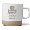 Tasse Pflegekräfte Herzschlag Sarah - Personalisierte Kaffeetasse Pflegekraft - Geschenk Krankenschwester mit Namen - Becher Altenpflege