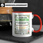 Kleingarten Tasse mit lustigem Spruch gegen Gartenzwerge | G – Rot [farbe:rot]