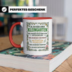 Kleingarten Tasse mit lustigem Spruch gegen Gartenzwerge | G – Rot [farbe:rot]