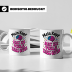 Mein Kopf Hat Zu Viele Tabs Offen Tasse - Gehirn Spruch Gesc – Weiß [farbe:weiß]