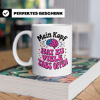 Mein Kopf Hat Zu Viele Tabs Offen Tasse - Gehirn Spruch Gesc – Weiß [farbe:weiß]