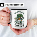 Holzfäller Tasse Bäume sind meine Patienten Baumdoktor lusti – Schwarz [farbe:schwarz]