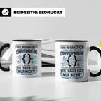 Informatiker Tasse mit Spruch | Geschenk für Programmierer E – Schwarz [farbe:schwarz]