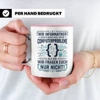 Informatiker Tasse mit Spruch | Geschenk für Programmierer E – Rosa [farbe:rosa]