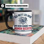 Admin Rechte Tasse lustig für IT Administrator & Nerd. Gesch – Schwarz [farbe:schwarz]
