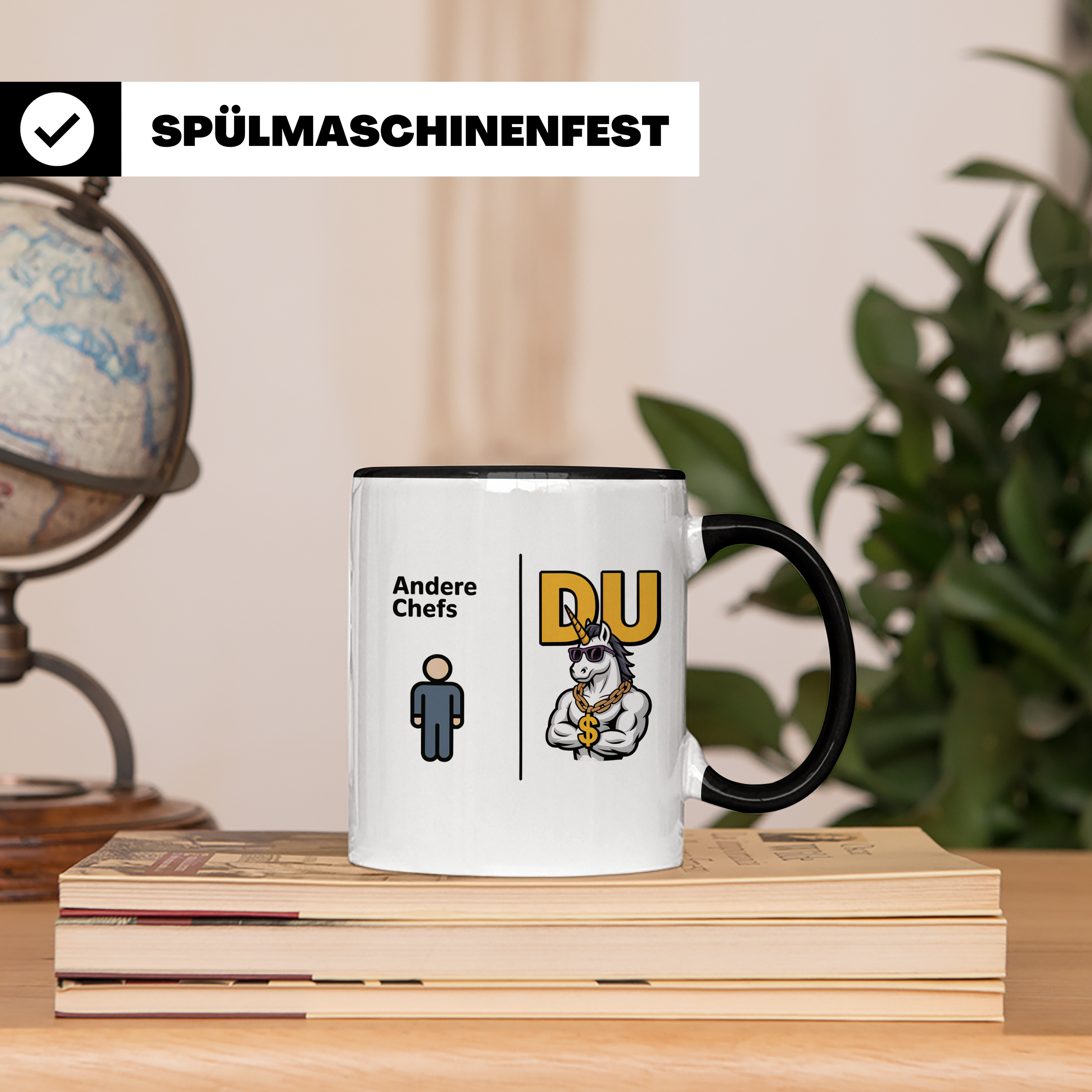Chef Tasse - Boss Einhorn Motiv - Vergleich zu Anderen - Büro Geschenk - Spruch Geschenkidee für Führungskräfte mit Humor