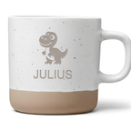 Personalisierte Tasse – Lustige Dinosaurier Tasse mit Wunschnamen, personalisierte Kaffeetasse für Kinder, ideales Geschenk für Dinosaurier-Fans