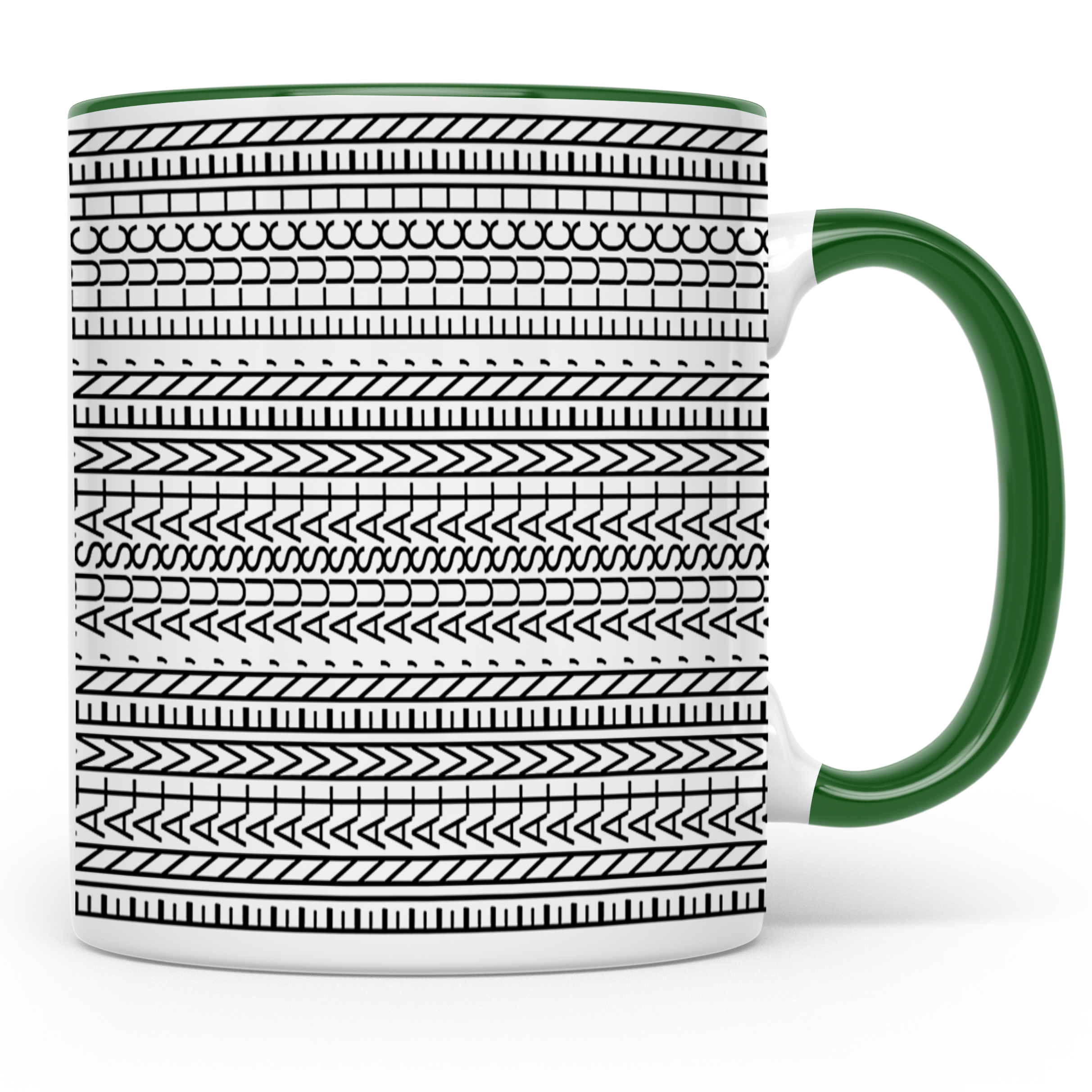 Einatmen Ausatmen Fluchen Tasse Lustig Spruch Kaffeetasse Bü – Grün Szene1 [farbe:grün]