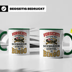 Bingo Tasse lustiger Spruch Schwarzer Gürtel im Bingo Kaffee – Grün [farbe:grün]