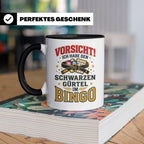 Bingo Tasse lustiger Spruch Schwarzer Gürtel im Bingo Kaffee – Schwarz [farbe:schwarz]
