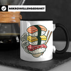 Sushi Tasse mit Nigiri Ramen Motiv Japanische Welle Design K – Schwarz [farbe:schwarz]