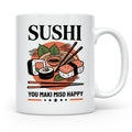 Sushi Tasse mit Spruch You Maki Miso Happy lustig Japanische – Weiß [farbe:weiß]