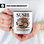 Sushi Tasse mit Spruch You Maki Miso Happy lustig Japanische – Grün [farbe:grün]